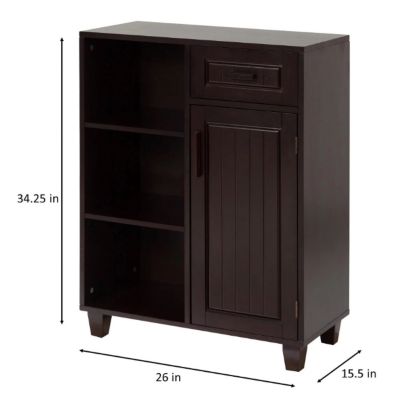 Image showing 5 th Elegant Home Fashions Catalina Wooden Floor Cabinet with Storage Drawer