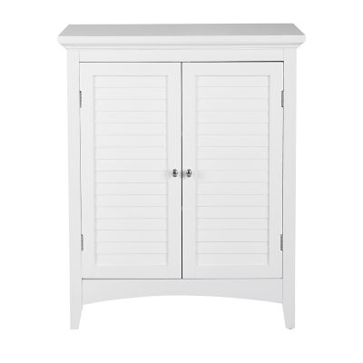 Elegant Home Fashions Glancy Wooden Storage Stand Floor Cabinet with 2 Shutter Doors -  Teamson Home, HDT585