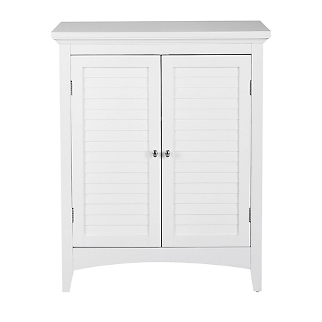 Elegant Home Fashions Glancy Wooden Storage Stand Floor Cabinet with 2 Shutter Doors
