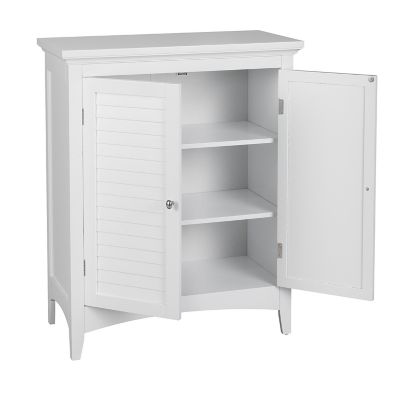 Image showing  Glancy Wooden Storage Stand Floor Cabinet with 2 Shutter Doors