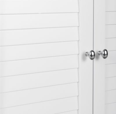 Image showing 5 th Elegant Home Fashions Glancy Wooden Storage Stand Floor Cabinet with 2 Shutter Doors