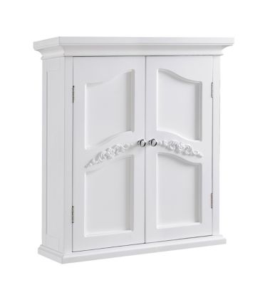 Elegant Home Fashions Versailles Wall Cabinet with 2-Doors