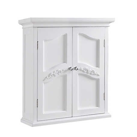 Elegant Home Fashions Versailles Wall Cabinet with 2-Doors