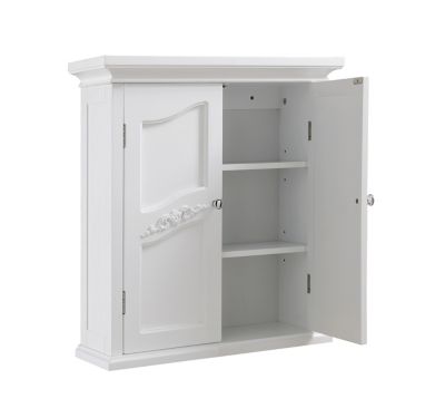 Image showing  8 in. x 22 in. x 24 in. MDF Versailles Wall Cabinet with 2 Doors