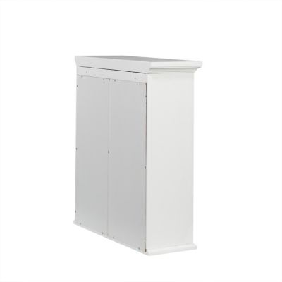 Image showing  22.25 in. x 8 in. x 25 in. St. James Wall Cabinet with 2 Doors, White