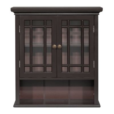 Image showing  Neal Wall Cabinet with 2-Doors and 1 Shelf, 7 in. x 22 in. x 24 in.
