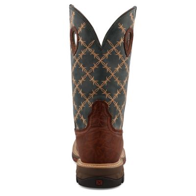 Image showing 5 th Twisted X Men's Square Toe Western Work Boots, 12 in.