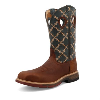 Twisted X Men's Nano Toe Western Work Boots, 12 in.