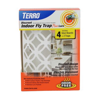 TERRO Discreet Indoor Fly Trap Plus Lure, 2 pk.