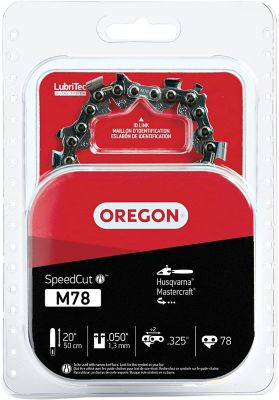 Oregon 20 in. SpeedCut Chainsaw Chain, 0.325 in. Pitch, 0.050 in. Gauge, 78 Drive Links