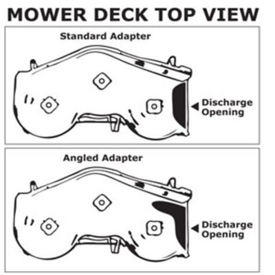 Image showing  Angled Lawn Mower Deck Adapter, 8 in. Hose