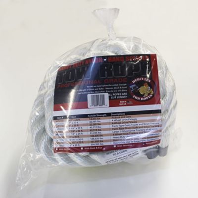 Image showing  1-1/2 in. x 30 ft. Nylon Recovery Rope with Eyes, 51,200 lb. Tensile Strength