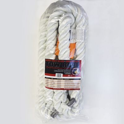 Image showing  2 in. x 30 ft. Nylon Recovery Rope with Eyes, 108,200 lb. Tensile Strength
