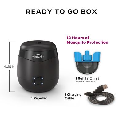 Image showing 6 th ThermaCELL Rechargeable Mosquito Repeller, Charcoal