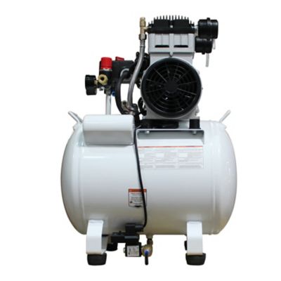 Image showing  2 HP 10 gal. Ultra Quiet and Oil-Free Steel Tank Air Compressor with Auto Drain Valve, 125 PSI