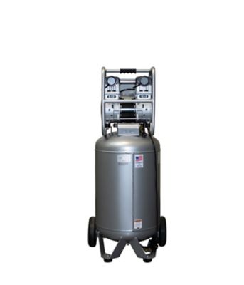Image showing  2 HP 20 gal. Ultra Quiet and Oil-Free Steel Tank Air Compressor with Automatic Drain Valve