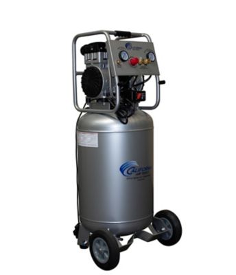Image showing 6 th California Air Tools 2 HP 20 gal. Ultra Quiet and Oil-Free Steel Tank Air Compressor with Automatic Drain Valve