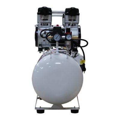 Image showing  4 HP 10 gal. Ultra Quiet and Oil-Free Steel Tank Air Compressor with Auto Drain Valve, 125 PSI