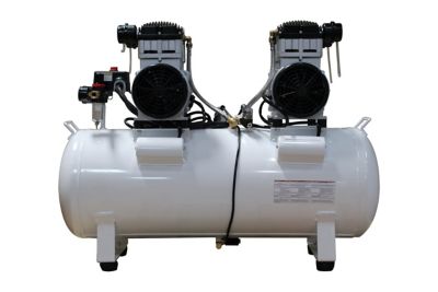 Image showing  4 HP 10 gal. Ultra Quiet and Oil-Free Steel Tank Air Compressor with Auto Drain Valve, 125 PSI