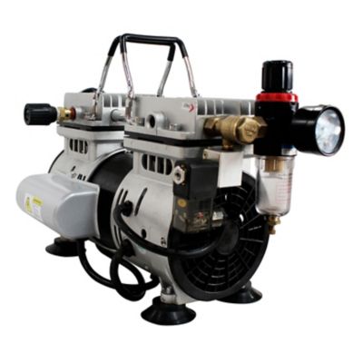 Image showing  2 HP Tankless Ultra Quiet and Oil-Free Air Compressor with Power Pedal