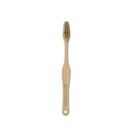 Petique Eco-Friendly Small Bamboo Toothbrush for Dogs, 0.5 lb.