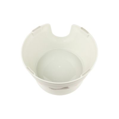 Image showing  0.6-Cup Raised Polypropylene Bone Design Dog Bowl