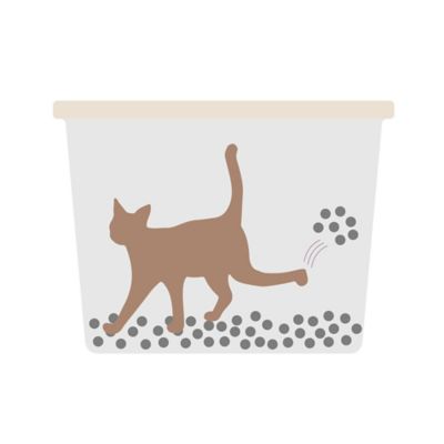 Image showing 8 th Richell Paw Trax Top Entry Cat Litter Box, Salmon Pink