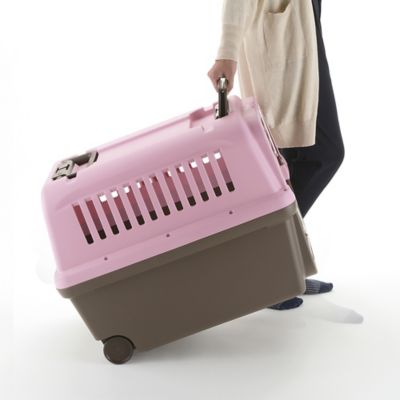 Image showing  E-Z Mobile 1-Door Polyethylene Pet Carrier with Wheels