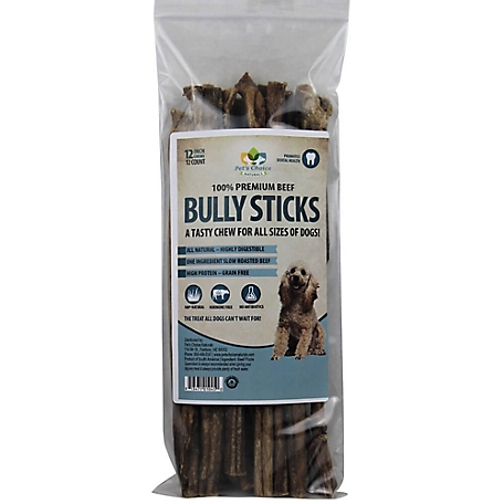 Pet's Choice Pharmaceuticals 12 in. Natural Premium Bully Stick Dog Chew Treats, 12 ct.