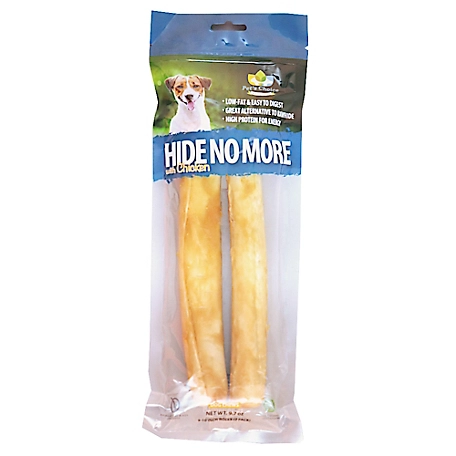 Pet's Choice Pharmaceuticals 9-10 in. Natural Hide No More-Free Chicken Roll Dog Chew Treats, 2 ct.