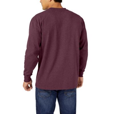 Image showing  Men's Long-Sleeve Heather Heavyweight Pocket T-Shirt