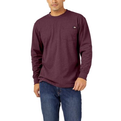 Dickies Men's Long-Sleeve Heather Heavyweight Pocket T-Shirt