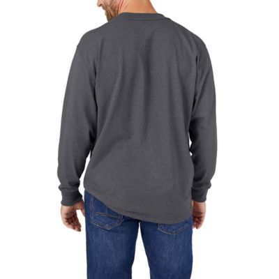Image showing  Men's Long-Sleeve Heather Heavyweight Pocket T-Shirt