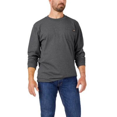 Image showing  Men's Long-Sleeve Heather Heavyweight Pocket T-Shirt