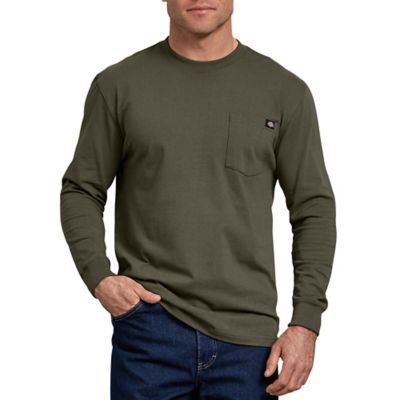Dickies Men's Heavyweight Crew Neck Long-Sleeve T-Shirt