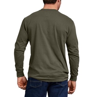 Image showing  Men's Heavyweight Crew Neck Long-Sleeve T-Shirt