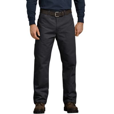 Dickies Men's Relaxed Fit Mid-Rise Straight Leg Utility Duck Work Jeans
