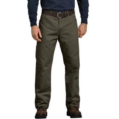 Dickies Men's Relaxed Fit Mid-Rise Straight Leg Utility Duck Jeans