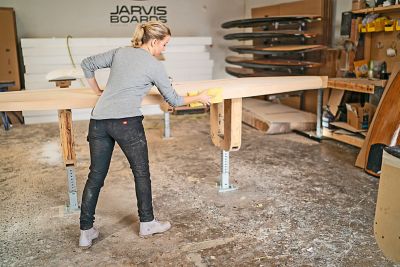 Image showing  Women's Slim Fit Mid-Rise Stretch Duck Carpenter Pants