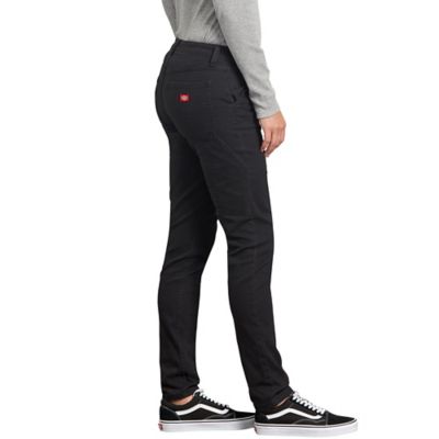 Image showing 2 th Dickies Women's Slim Fit Mid-Rise Stretch Duck Carpenter Pants