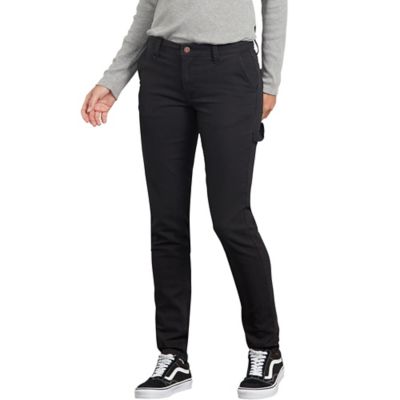 Dickies Women's Slim Fit Mid-Rise Stretch Duck Carpenter Pants