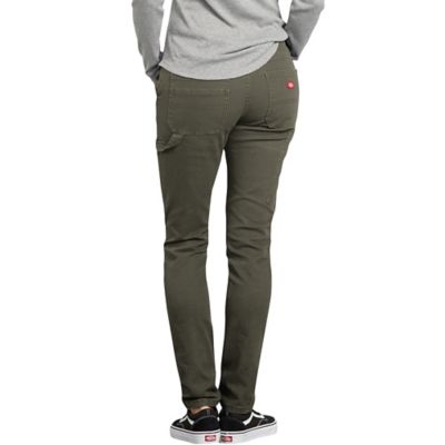 Image showing  Women's Slim Fit Mid-Rise Stretch Duck Carpenter Pants