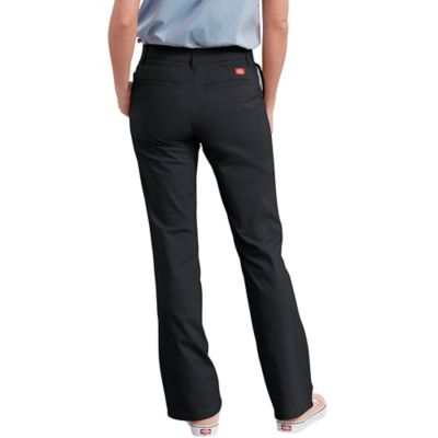 Image showing  Women's Slim Fit Mid-Rise Stretch Twill Bootcut Work Pants