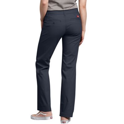 Image showing  Mid-Rise Relaxed Straight Stretch Twill Pants