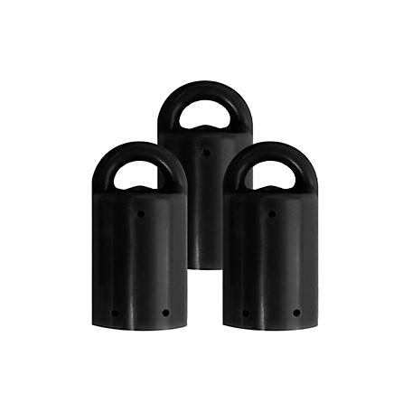 MagnetPAL Heavy-Duty Multi- Purpose Neodymium Anti-Rust Magnets, Black, 3-Pack