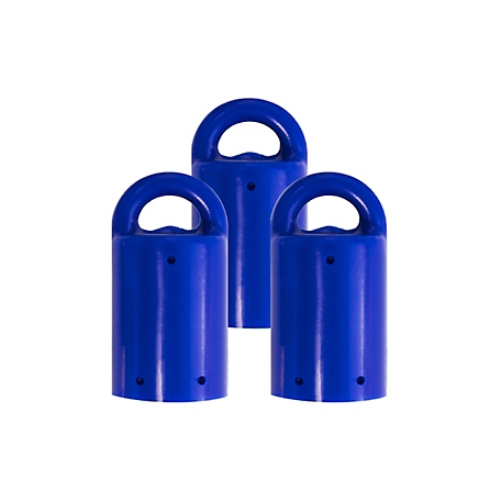 MagnetPAL Heavy-Duty Multi-Purpose Neodymium Anti-Rust Magnets, Blue, 3-Pack