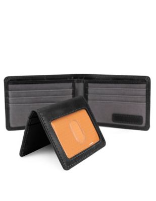 Image showing  RFID-Blocking Leather Wallet with Removable Flip Pocket, Black