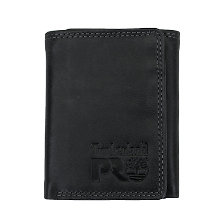 Timberland PRO RFID-Blocking Leather Trifold Wallet, Brady