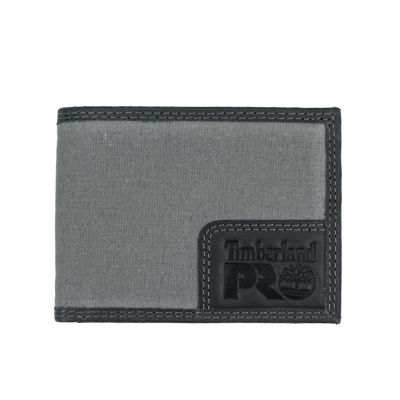 Timberland PRO Canvas Leather RFID-Blocking Billfold Wallet