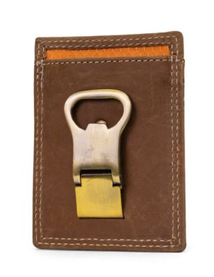 Image showing 1 th Timberland PRO Leather Front Pocket Wallet with Money Clip